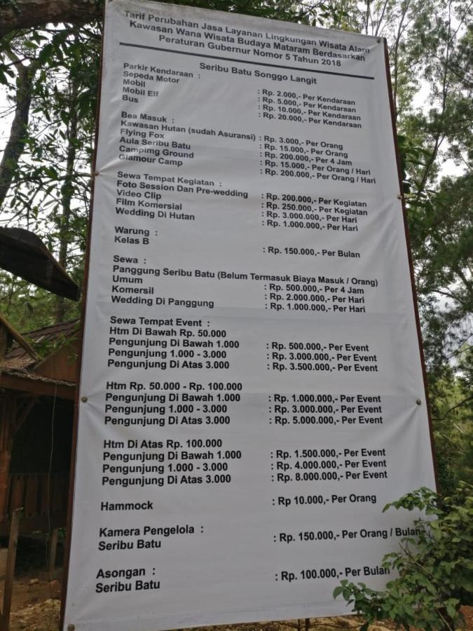 Seribu Batu Songgo Langit Resort & Camp Bantul Exterior photo